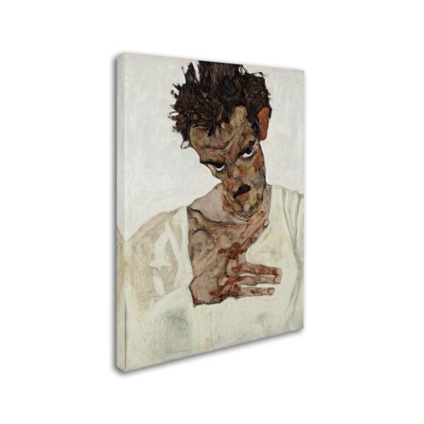 Egon Schiele 'Self Portrait' Canvas Art,24x32